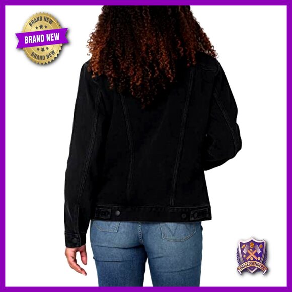 Relaxed Fit Denim Jacket Classic Western Style Oversized Chic Layering Piece - Picture 2 of 2